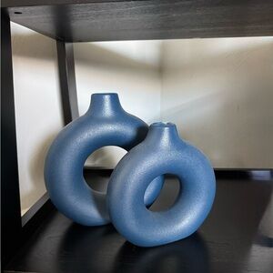 Modern Blue Ceramic Vases
